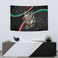 Mexico Eagle Spirit Personalized Tapestry Ancient Aztec Pattern - Wonder Print Shop