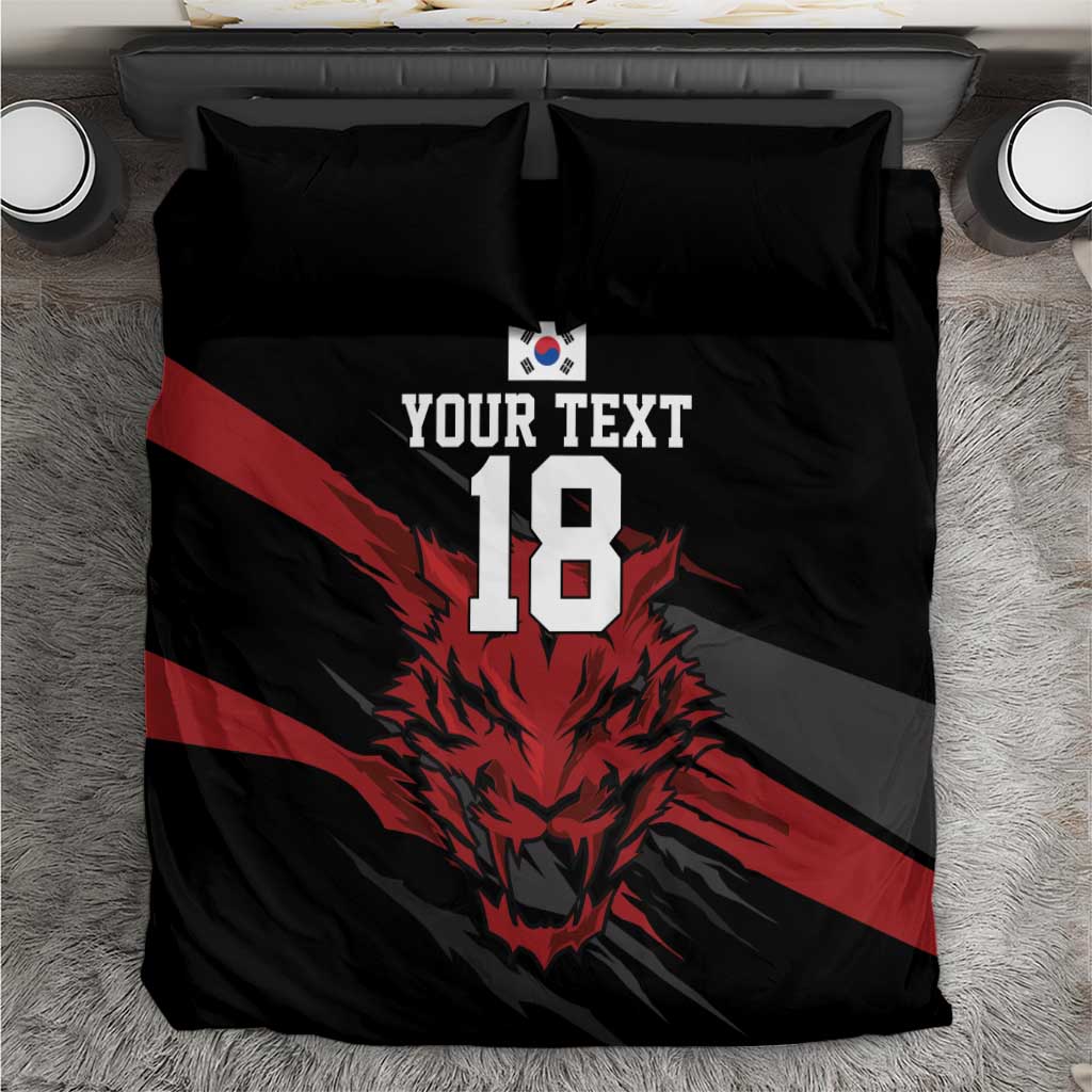 Custom South Korea Football Bedding Set Taegeuk Warriors Spirit - Wonder Print Shop