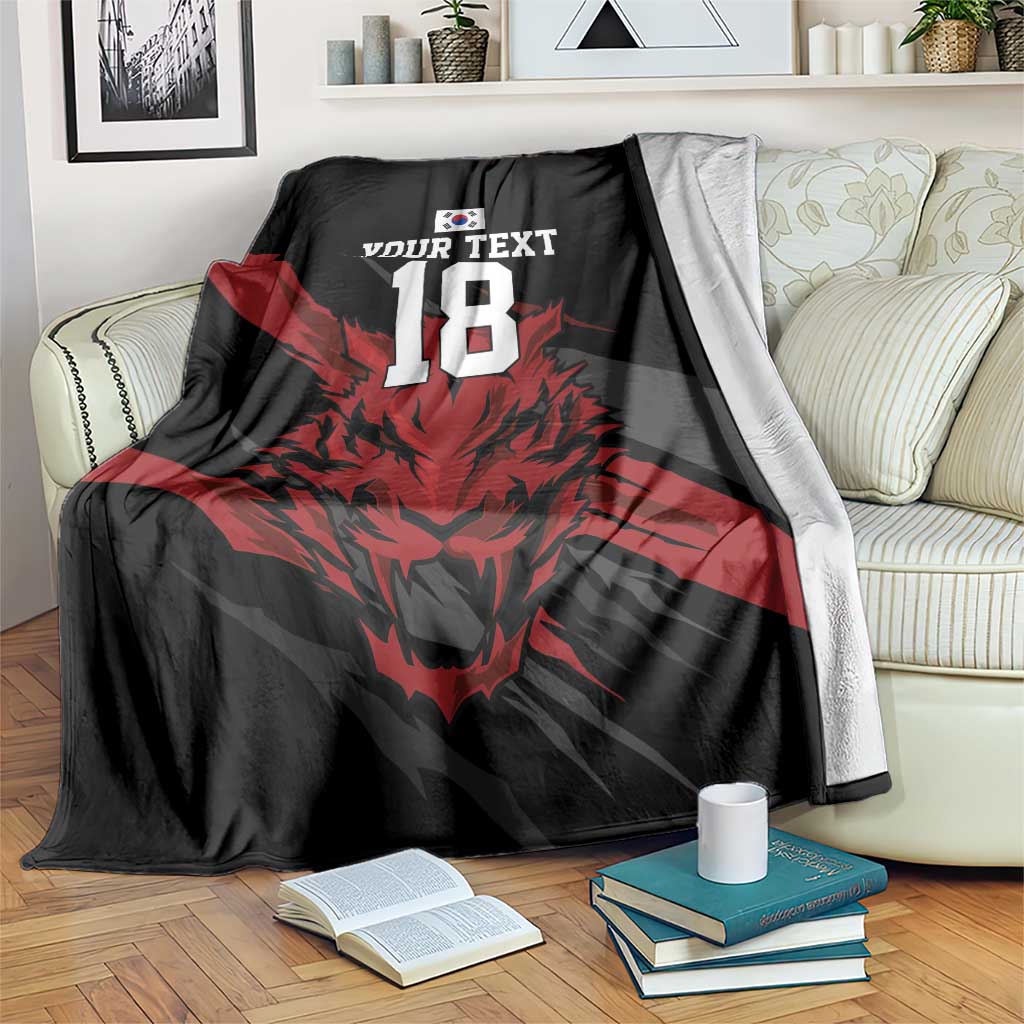 Custom South Korea Football Blanket Taegeuk Warriors Spirit - Wonder Print Shop