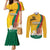 Personalized Lithuania Independence Restoration Day Couples Matching Mermaid Dress and Long Sleeve Button Shirt Gediminas Tower Flag Style