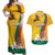 Personalized Lithuania Independence Restoration Day Couples Matching Off Shoulder Maxi Dress and Hawaiian Shirt Gediminas Tower Flag Style