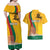 Personalized Lithuania Independence Restoration Day Couples Matching Off Shoulder Maxi Dress and Hawaiian Shirt Gediminas Tower Flag Style