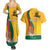 Personalized Lithuania Independence Restoration Day Couples Matching Summer Maxi Dress and Hawaiian Shirt Gediminas Tower Flag Style