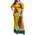 Personalized Lithuania Independence Restoration Day Family Matching Off Shoulder Maxi Dress and Hawaiian Shirt Gediminas Tower Flag Style