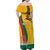 Personalized Lithuania Independence Restoration Day Family Matching Off Shoulder Maxi Dress and Hawaiian Shirt Gediminas Tower Flag Style