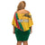 Personalized Lithuania Independence Restoration Day Family Matching Off Shoulder Short Dress and Hawaiian Shirt Gediminas Tower Flag Style