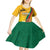 Personalized Lithuania Independence Restoration Day Kid Short Sleeve Dress Gediminas Tower Flag Style