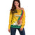 Personalized Lithuania Independence Restoration Day Off Shoulder Sweater Gediminas Tower Flag Style