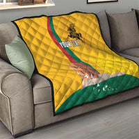 Personalized Lithuania Independence Restoration Day Quilt Gediminas Tower Flag Style