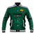 Custom Lithuania Football Baseball Jacket Vytis Lithuanian Lietuva Green Version