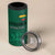 Custom Lithuania Fottball 4 in 1 Can Cooler Tumbler Vytis Lithuanian Lietuva Green Version