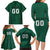 Custom Lithuania Football Family Matching Long Sleeve Bodycon Dress and Hawaiian Shirt Vytis Lithuanian Lietuva Green Version