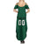 Custom Lithuania Football Family Matching Summer Maxi Dress and Hawaiian Shirt Vytis Lithuanian Lietuva Green Version