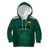 Custom Lithuania Football Kid Hoodie Vytis Lithuanian Lietuva Green Version