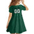 Custom Lithuania Football Kid Short Sleeve Dress Vytis Lithuanian Lietuva Green Version