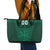 Custom Lithuania Football Leather Tote Bag Vytis Lithuanian Lietuva Green Version