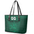 Custom Lithuania Football Leather Tote Bag Vytis Lithuanian Lietuva Green Version