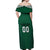 Custom Lithuania Football Off Shoulder Maxi Dress Vytis Lithuanian Lietuva Green Version