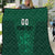 Custom Lithuania Football Quilt Vytis Lithuanian Lietuva Green Version