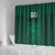 Custom Lithuania Football Shower Curtain Vytis Lithuanian Lietuva Green Version