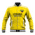 Custom Lithuania Football Baseball Jacket Vytis Lithuanian Lietuva Yellow Version