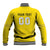 Custom Lithuania Football Baseball Jacket Vytis Lithuanian Lietuva Yellow Version