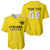 Custom Lithuania Football Baseball Jersey Vytis Lithuanian Lietuva Yellow Version