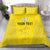 Custom Lithuania Football Bedding Set Vytis Lithuanian Lietuva Yellow Version