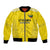 Custom Lithuania Football Bomber Jacket Vytis Lithuanian Lietuva Yellow Version