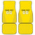 Custom Lithuania Football Car Mats Vytis Lithuanian Lietuva Yellow Version