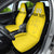 Custom Lithuania Football Car Seat Cover Vytis Lithuanian Lietuva Yellow Version