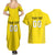 Custom Lithuania Football Couples Matching Summer Maxi Dress and Hawaiian Shirt Vytis Lithuanian Lietuva Yellow Version