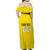 Custom Lithuania Football Family Matching Off Shoulder Maxi Dress and Hawaiian Shirt Vytis Lithuanian Lietuva Yellow Version