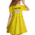 Custom Lithuania Football Family Matching Summer Maxi Dress and Hawaiian Shirt Vytis Lithuanian Lietuva Yellow Version