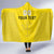 Custom Lithuania Football Hooded Blanket Vytis Lithuanian Lietuva Yellow Version