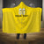 Custom Lithuania Football Hooded Blanket Vytis Lithuanian Lietuva Yellow Version