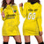 Custom Lithuania Football Hoodie Dress Vytis Lithuanian Lietuva Yellow Version