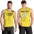 Custom Lithuania Football Men Tank Top Vytis Lithuanian Lietuva Yellow Version