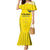 Custom Lithuania Football Mermaid Dress Vytis Lithuanian Lietuva Yellow Version