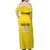 Custom Lithuania Football Off Shoulder Maxi Dress Vytis Lithuanian Lietuva Yellow Version