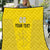 Custom Lithuania Football Quilt Vytis Lithuanian Lietuva Yellow Version