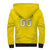 Custom Lithuania Football Sherpa Hoodie Vytis Lithuanian Lietuva Yellow Version