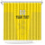 Custom Lithuania Football Shower Curtain Vytis Lithuanian Lietuva Yellow Version