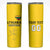 Custom Lithuania Fottball Skinny Tumbler Vytis Lithuanian Lietuva Yellow Version