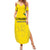 Custom Lithuania Football Summer Maxi Dress Vytis Lithuanian Lietuva Yellow Version