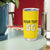 Custom Lithuania Fottball Tumbler Cup Vytis Lithuanian Lietuva Yellow Version