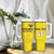 Custom Lithuania Fottball Tumbler With Handle Vytis Lithuanian Lietuva Yellow Version