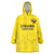 Custom Lithuania Football Wearable Blanket Hoodie Vytis Lithuanian Lietuva Yellow Version