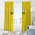 Custom Lithuania Football Window Curtain Vytis Lithuanian Lietuva Yellow Version