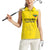 Custom Lithuania Football Women Sleeveless Polo Shirt Vytis Lithuanian Lietuva Yellow Version